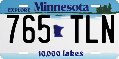 MN license plate 765TLN