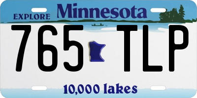 MN license plate 765TLP