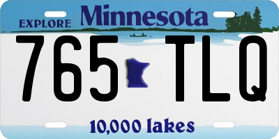 MN license plate 765TLQ