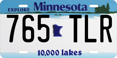 MN license plate 765TLR