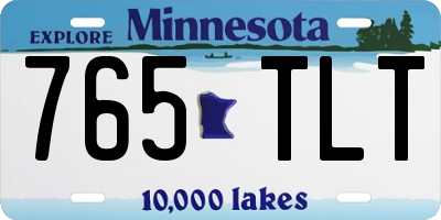 MN license plate 765TLT