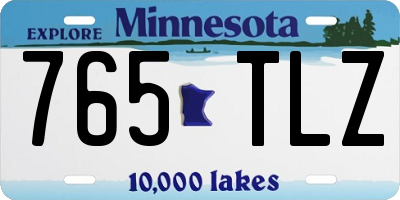 MN license plate 765TLZ