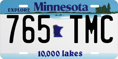 MN license plate 765TMC