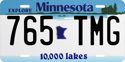 MN license plate 765TMG