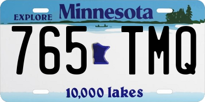 MN license plate 765TMQ