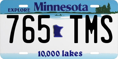 MN license plate 765TMS