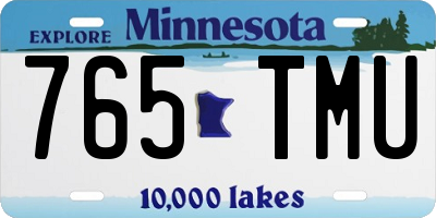 MN license plate 765TMU