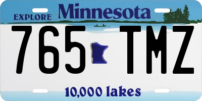 MN license plate 765TMZ