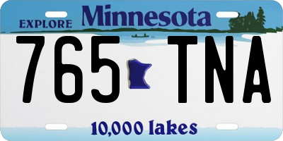 MN license plate 765TNA