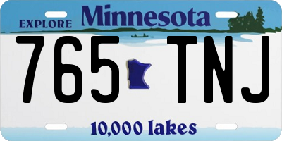 MN license plate 765TNJ