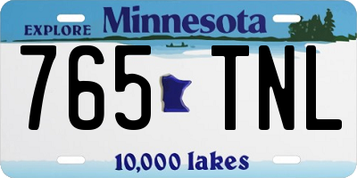 MN license plate 765TNL