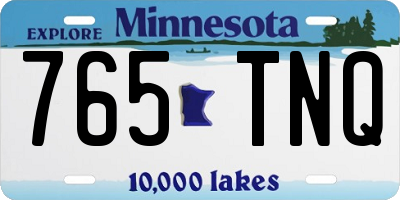 MN license plate 765TNQ
