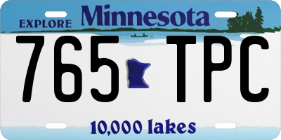 MN license plate 765TPC
