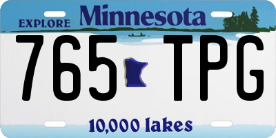 MN license plate 765TPG
