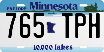 MN license plate 765TPH