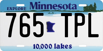 MN license plate 765TPL
