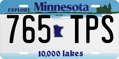 MN license plate 765TPS