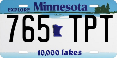 MN license plate 765TPT
