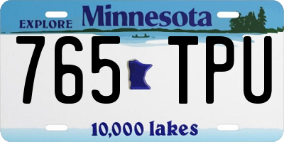MN license plate 765TPU