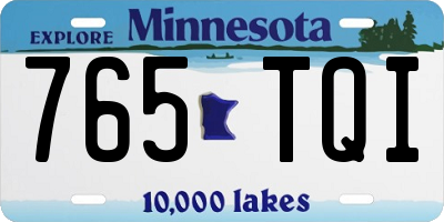 MN license plate 765TQI
