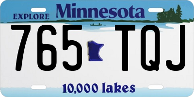 MN license plate 765TQJ