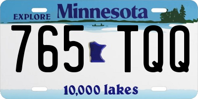 MN license plate 765TQQ