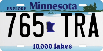 MN license plate 765TRA