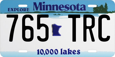 MN license plate 765TRC