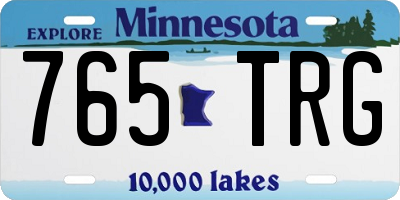 MN license plate 765TRG