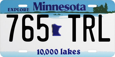 MN license plate 765TRL