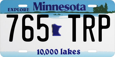 MN license plate 765TRP