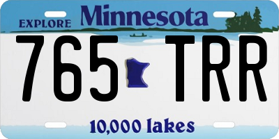 MN license plate 765TRR