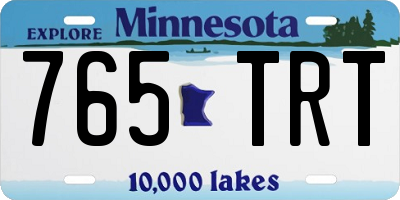 MN license plate 765TRT