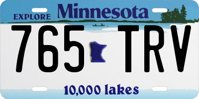 MN license plate 765TRV