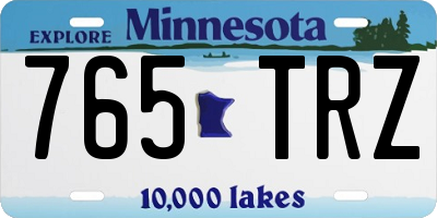 MN license plate 765TRZ