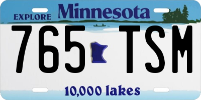 MN license plate 765TSM