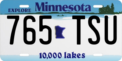 MN license plate 765TSU