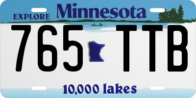 MN license plate 765TTB