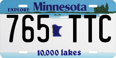 MN license plate 765TTC
