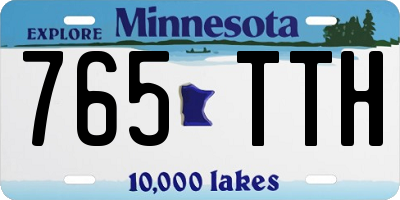 MN license plate 765TTH