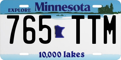 MN license plate 765TTM