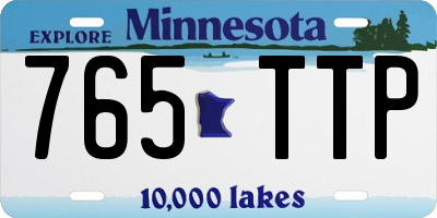 MN license plate 765TTP