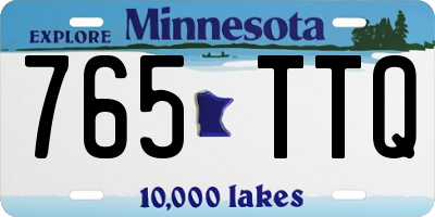 MN license plate 765TTQ
