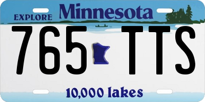 MN license plate 765TTS
