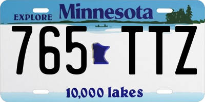 MN license plate 765TTZ