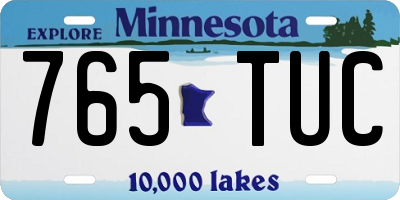 MN license plate 765TUC