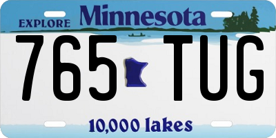 MN license plate 765TUG