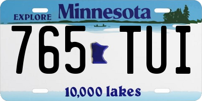 MN license plate 765TUI