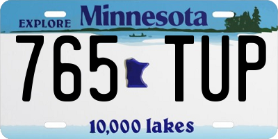 MN license plate 765TUP