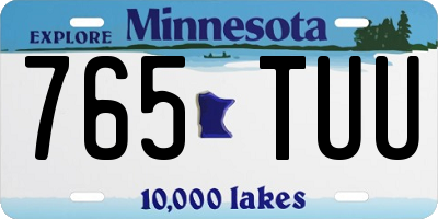 MN license plate 765TUU